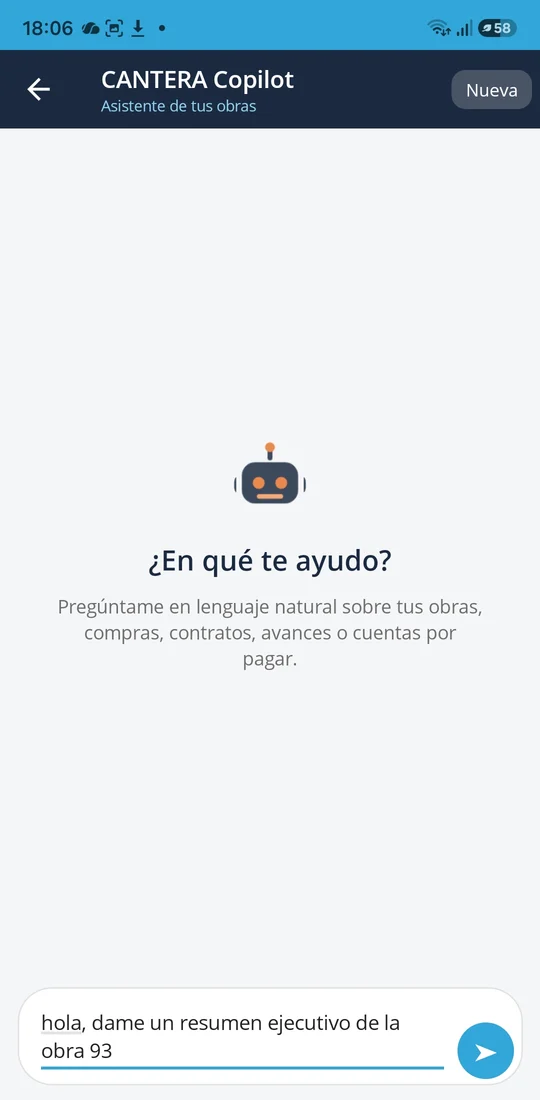Copilot IA en la CANTERA App