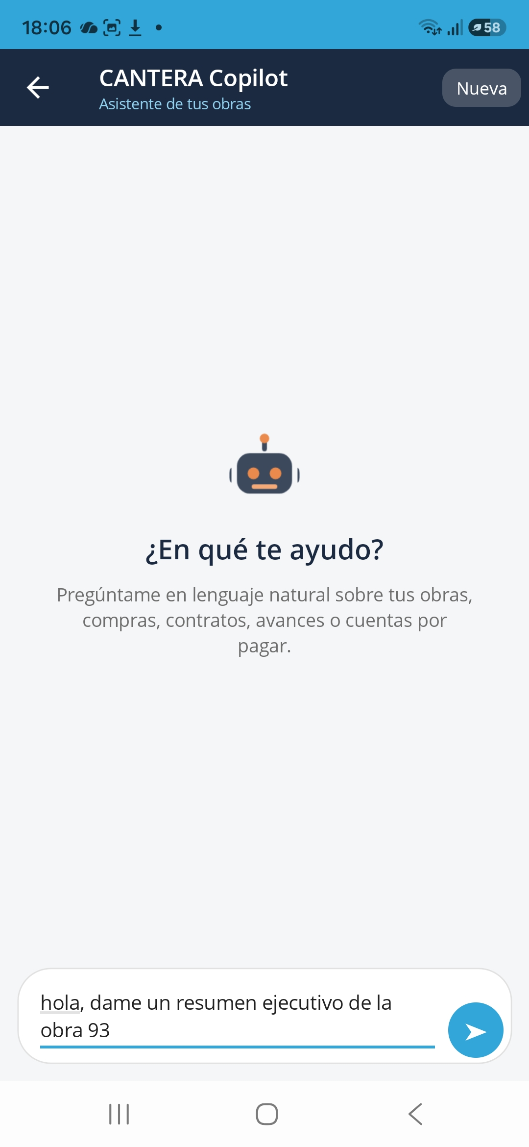 Copilot en la CANTERA App